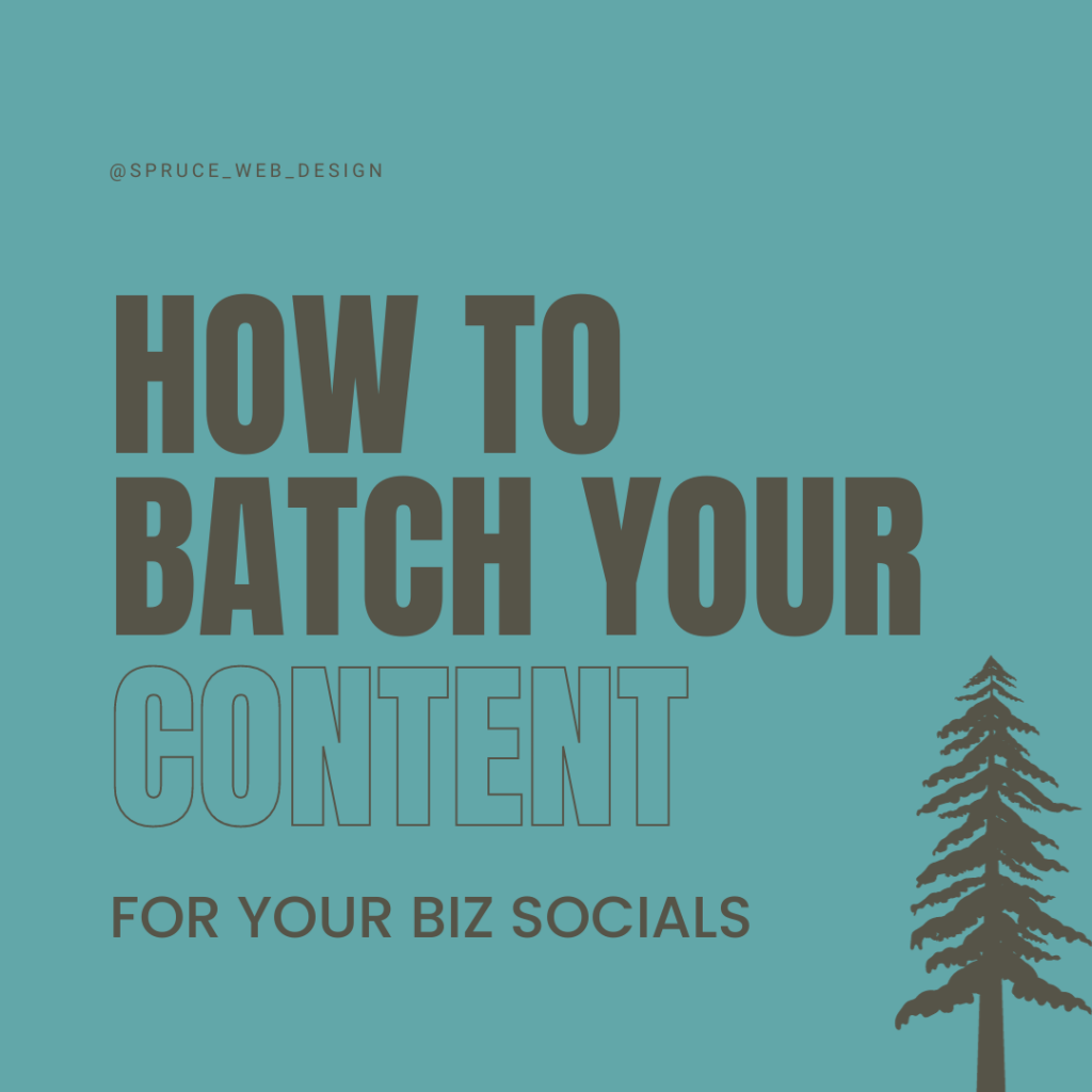 How to batch your content for your business socials